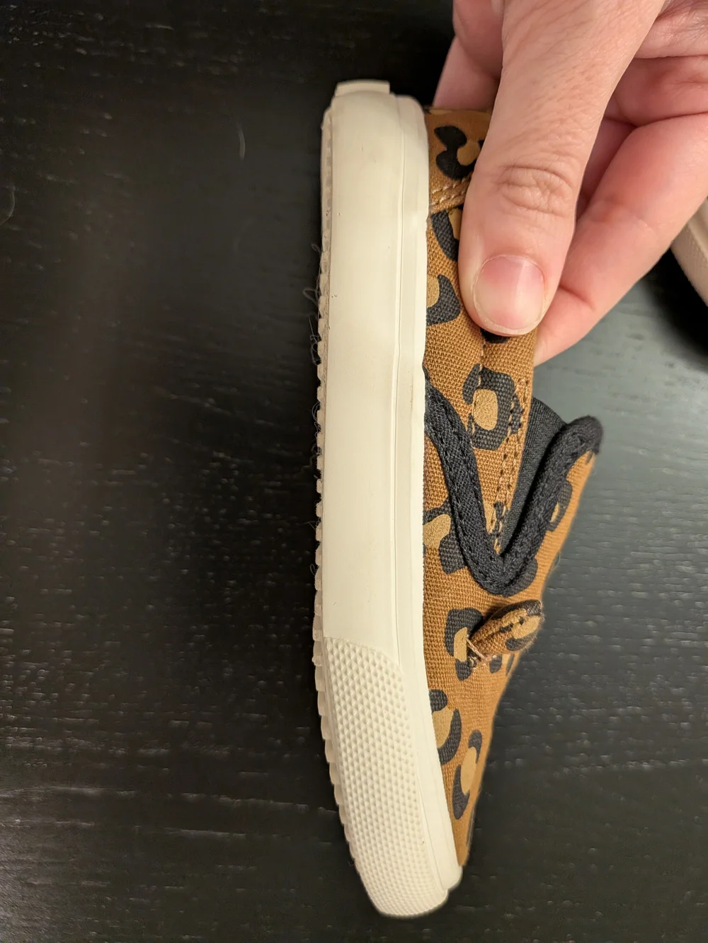 Old Navy Kids Slip-On Leopard Print Sneakers - Brown & Black